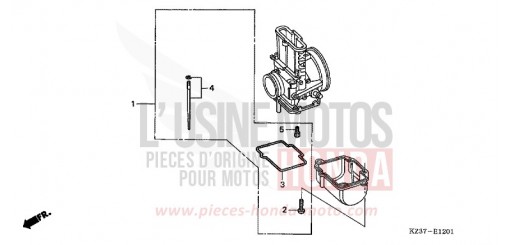 CARBURETOR OPTIONAL PARTS KIT (CR250R2,3) CR250R3 de 2003